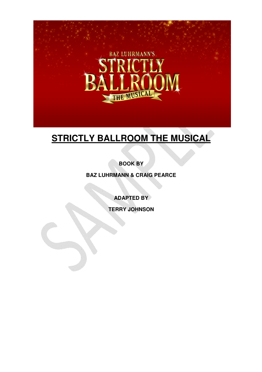 Strictly Ballroom the Musical