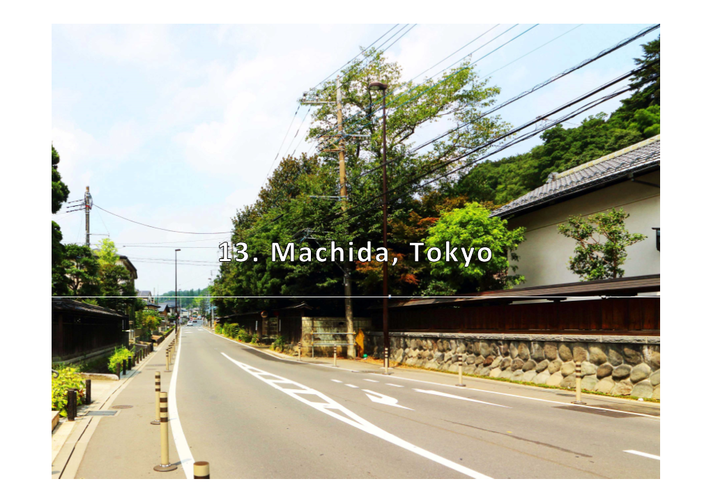 Townscape Development Featuring Satoyama and a Post Town in Tokyo [Machida, Tokyo]