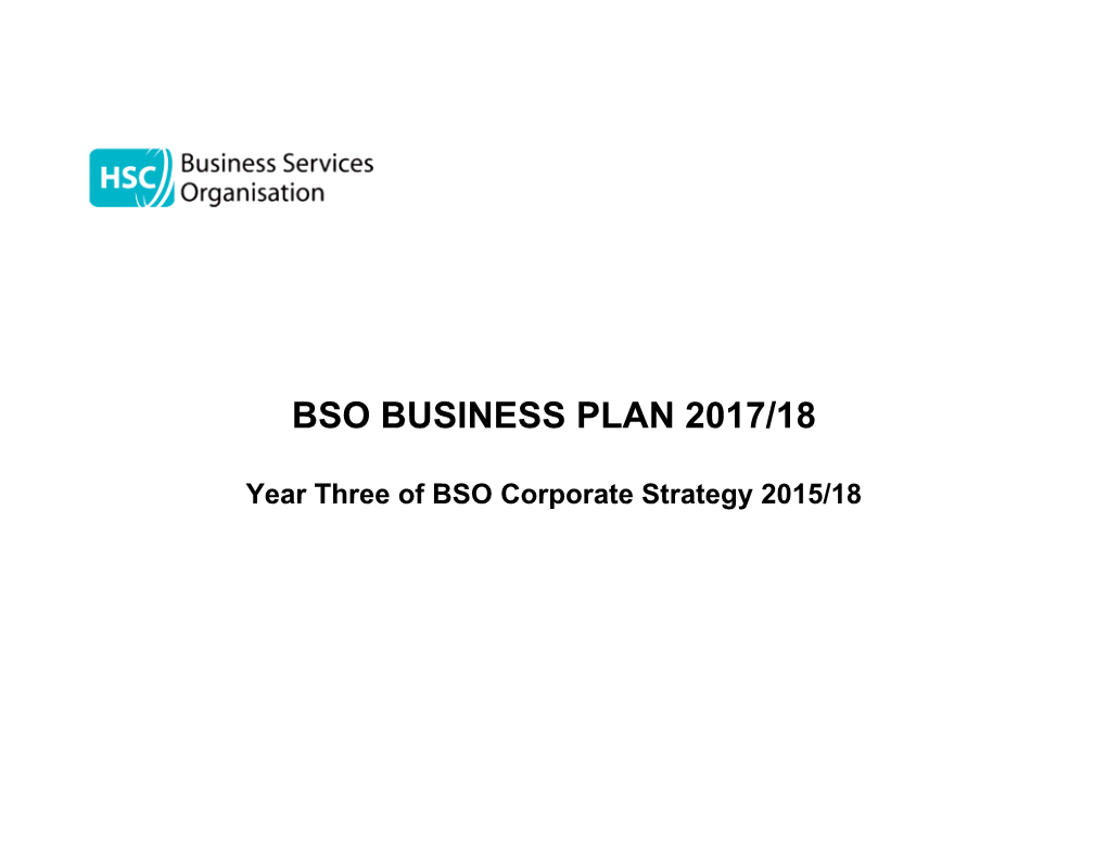 Year Three of BSO Corporate Strategy 2015/18