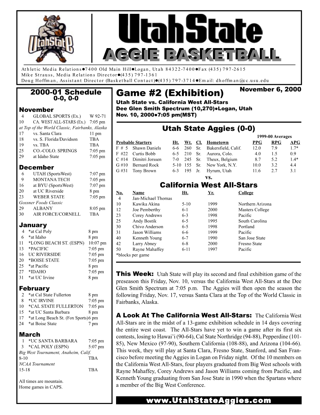 Bball Weekly Notes