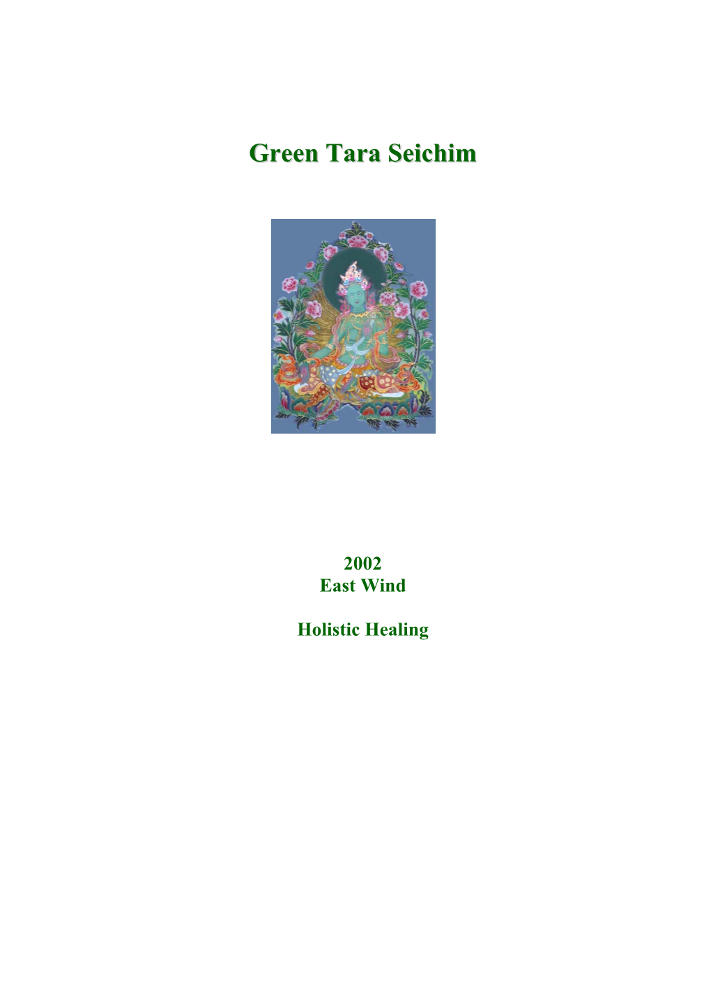 Green Tara Seichim