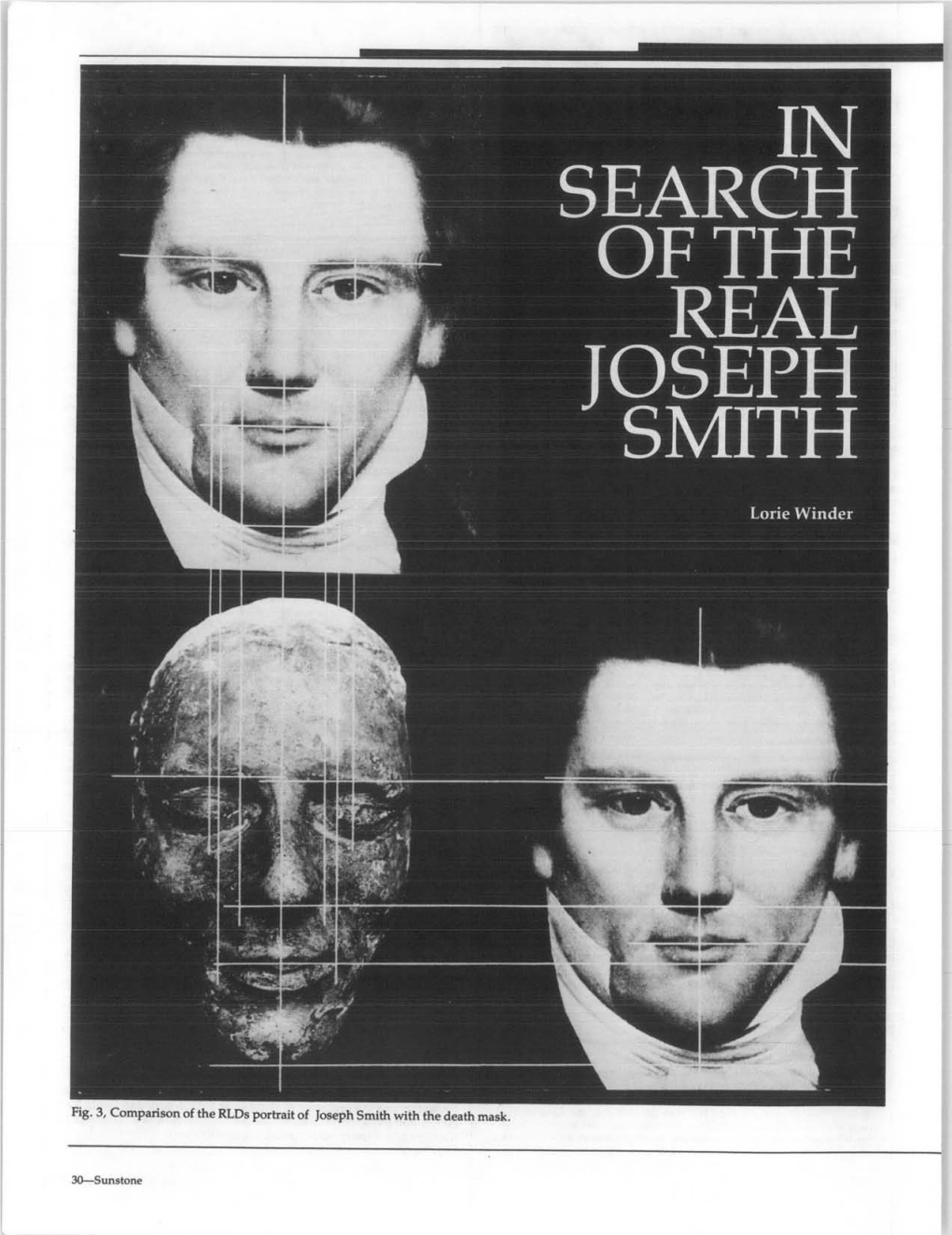Rlds Portrait of Joseph Smith with the Death Mask