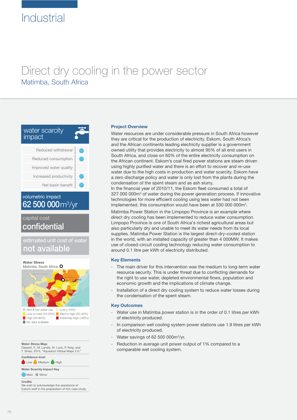 Industrial Direct Dry Cooling in the Power Sector