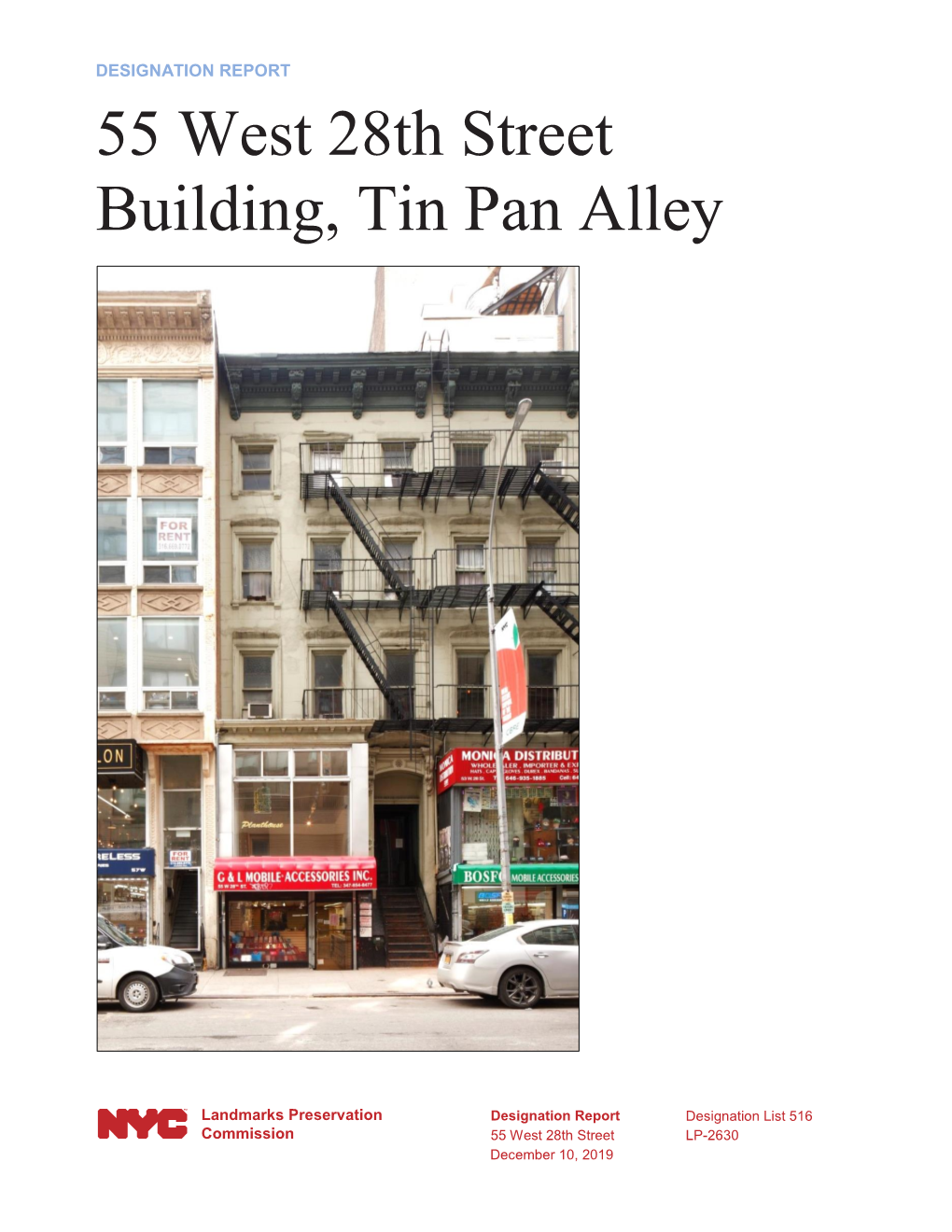 55 West 28Th Street Building, Tin Pan Alley