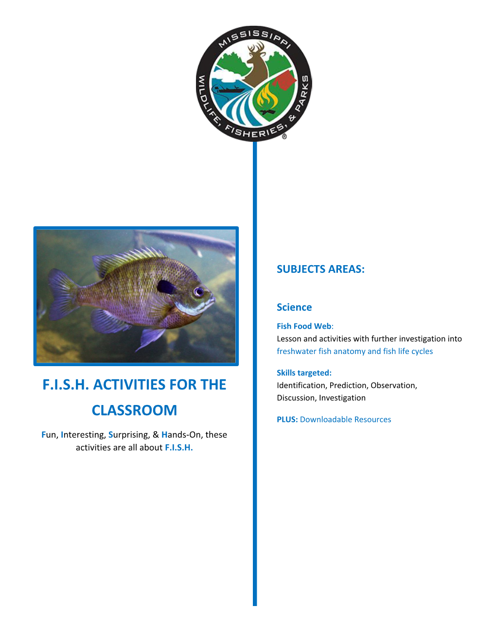 Fish Food Web Lesson Activities