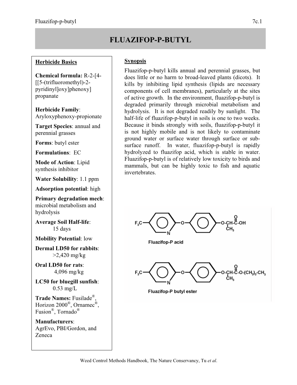 Fluazifop-P-Butyl 7C.1