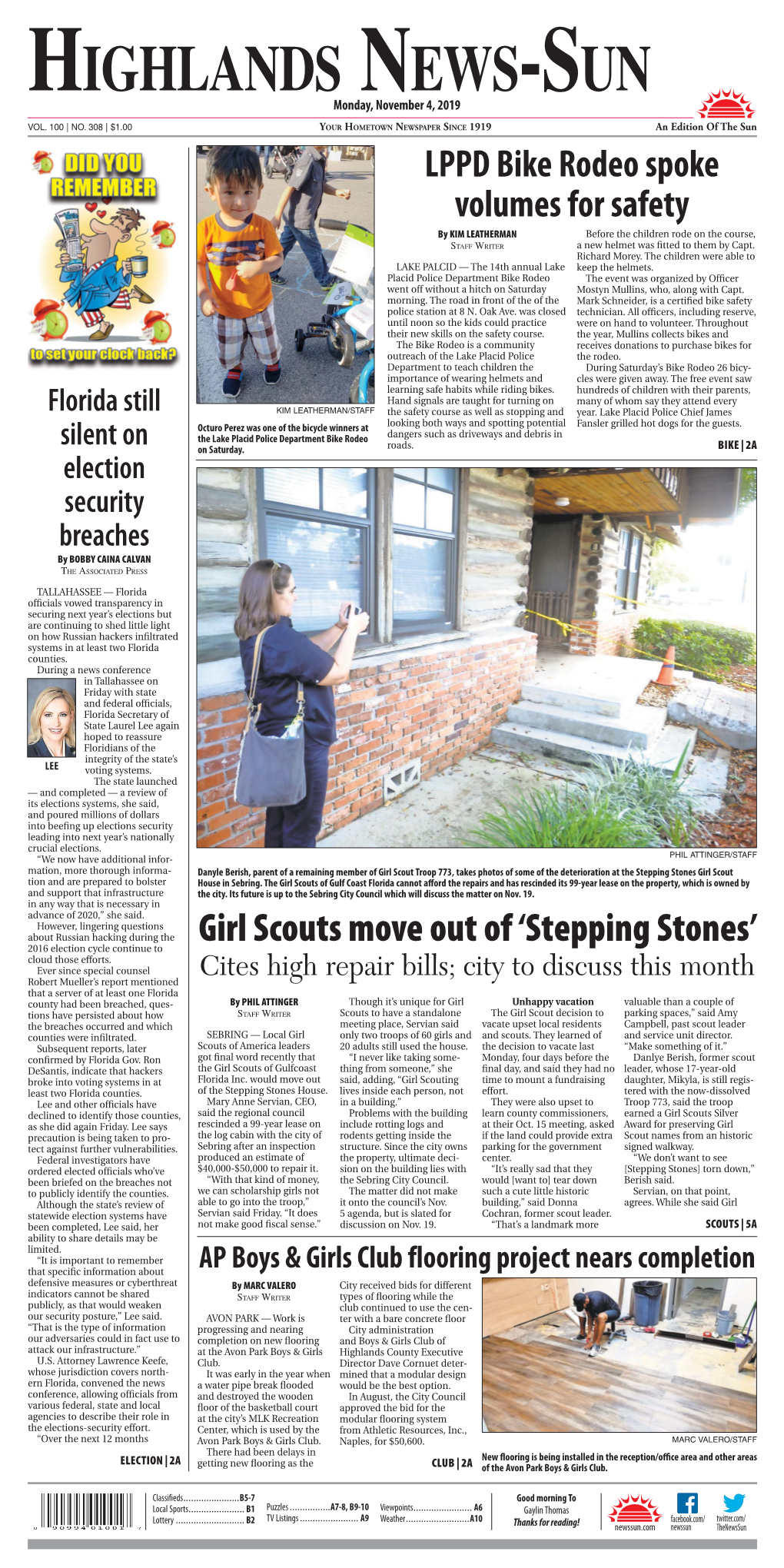 HIGHLANDS NEWS-SUN Monday, November 4, 2019