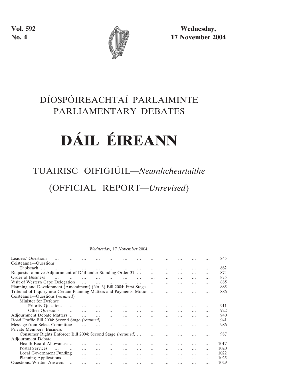 Da´Il E´Ireann