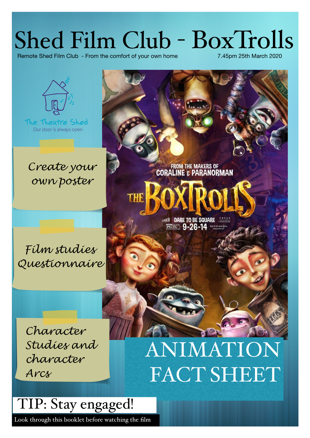 Boxtrolls Activity Pack