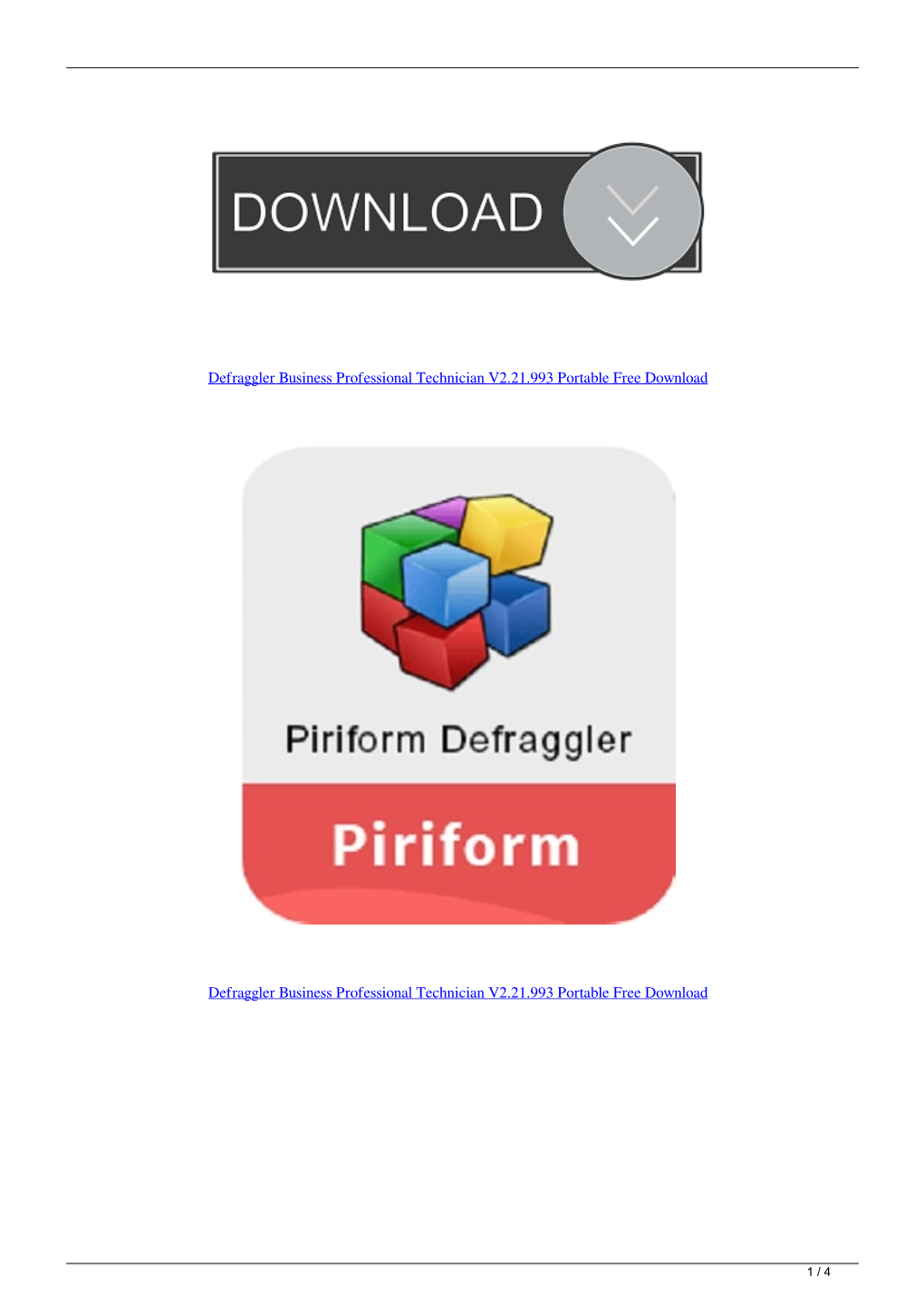 Defraggler Business Professional Technician V221993 Portable Free Download