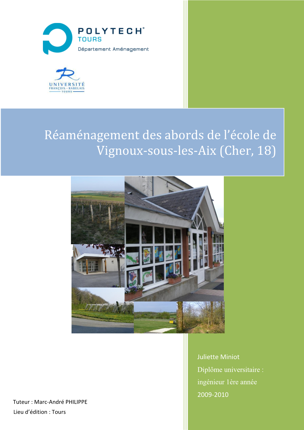 Réaménagement Des Abords De L'école De Vignoux-Sous-Les-Aix