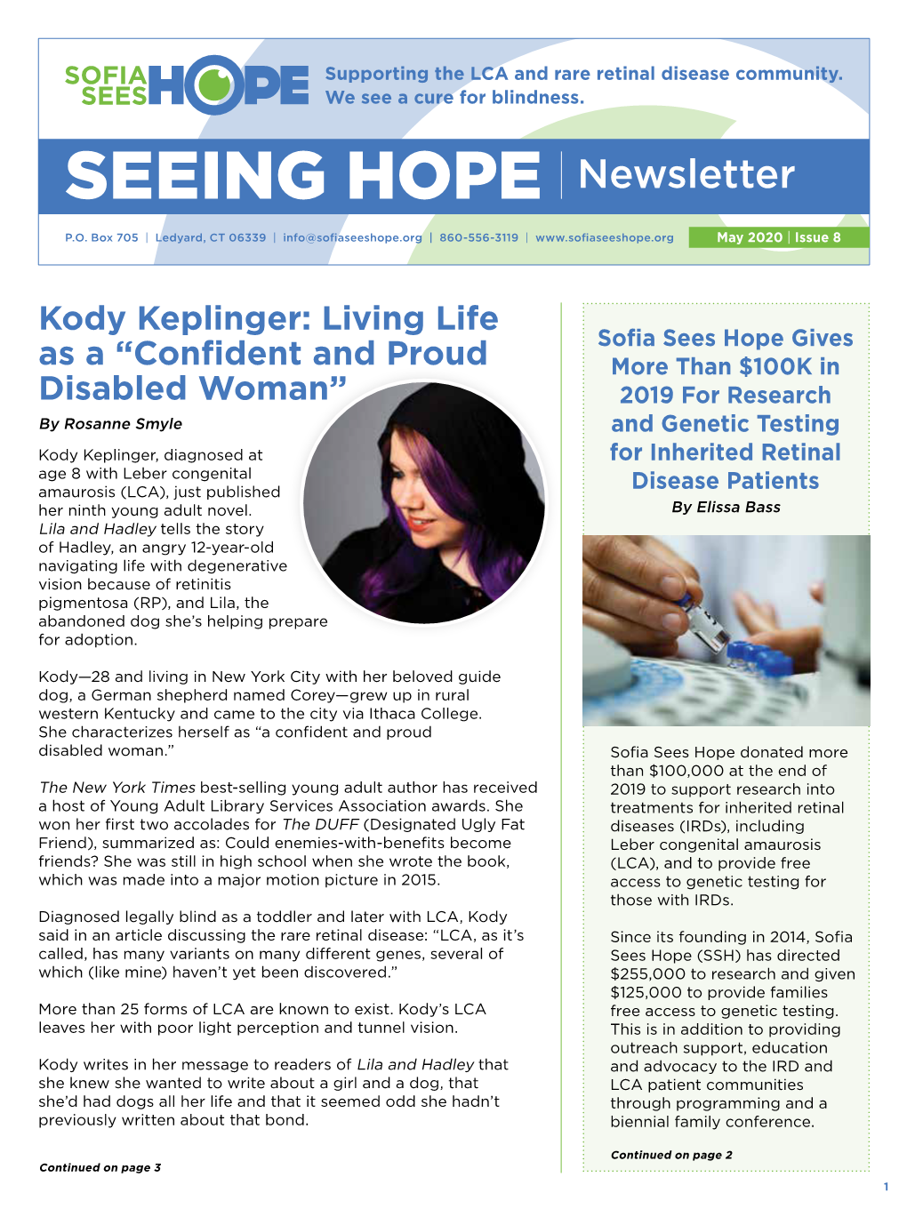 SEEING HOPE Newsletter