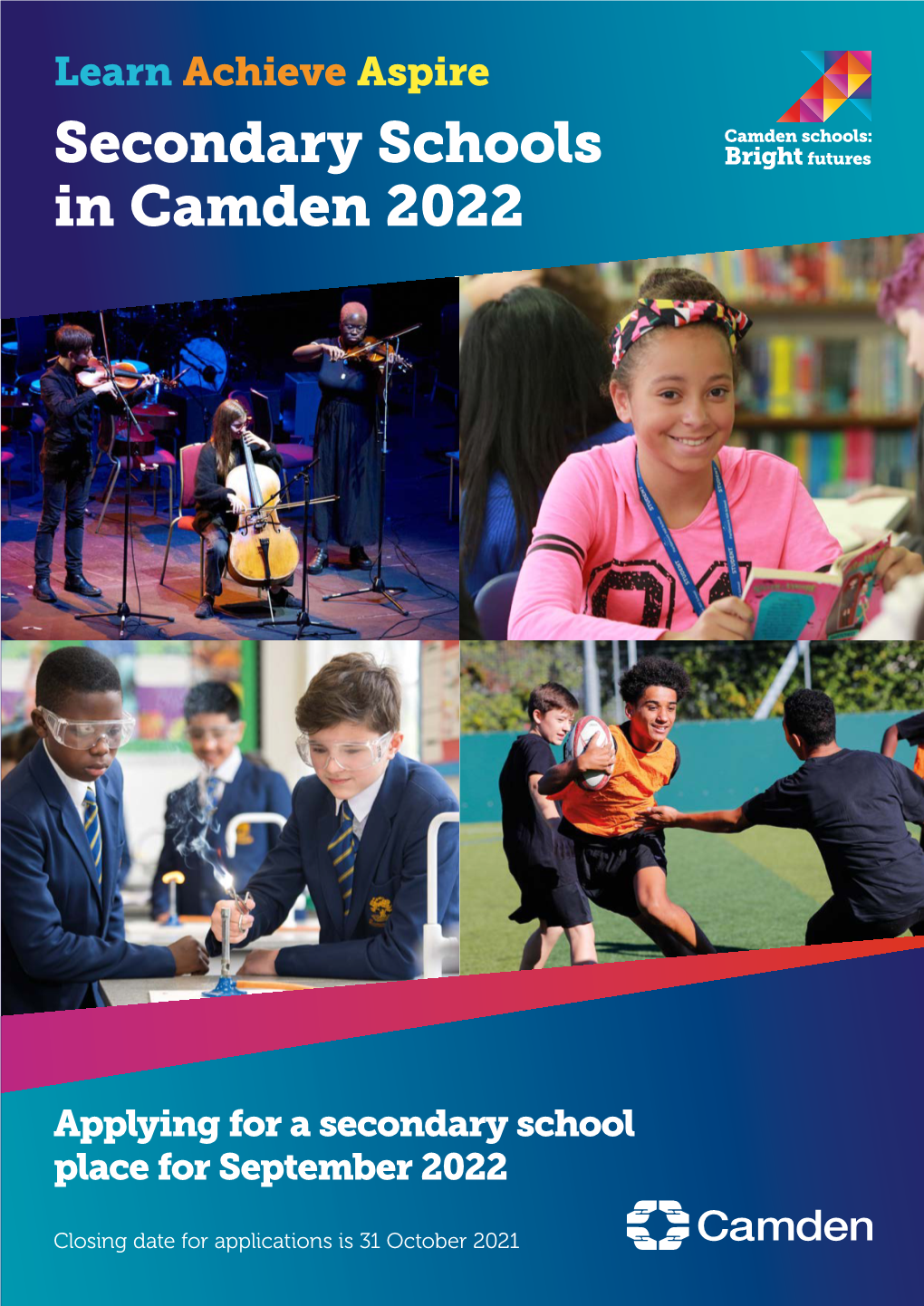 Secondary Schools in Camden 2022 Camden in Schools Secondary Learn Achieve Aspire Secondary Schools in Camden 2022