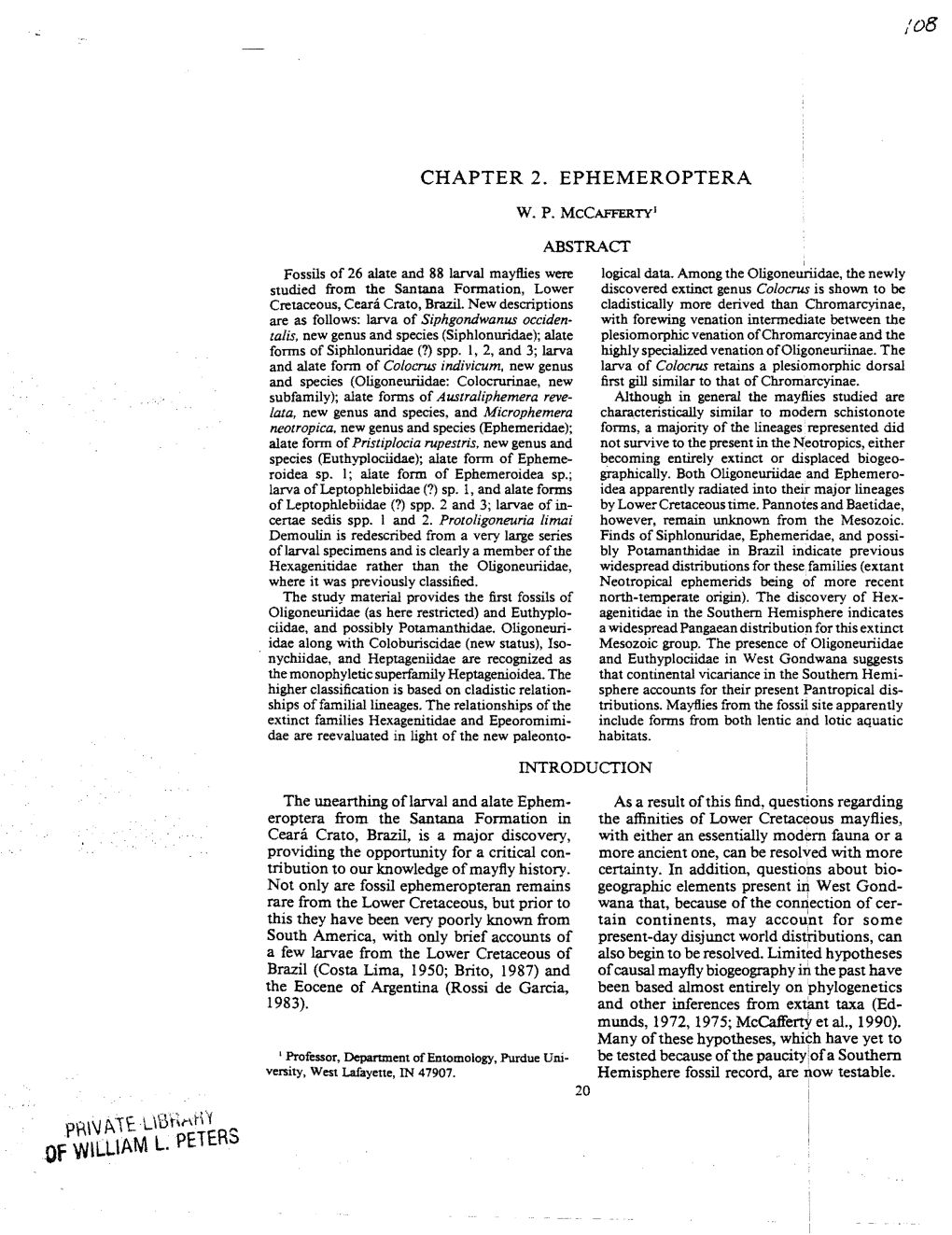 Chapter2. Ephemeroptera