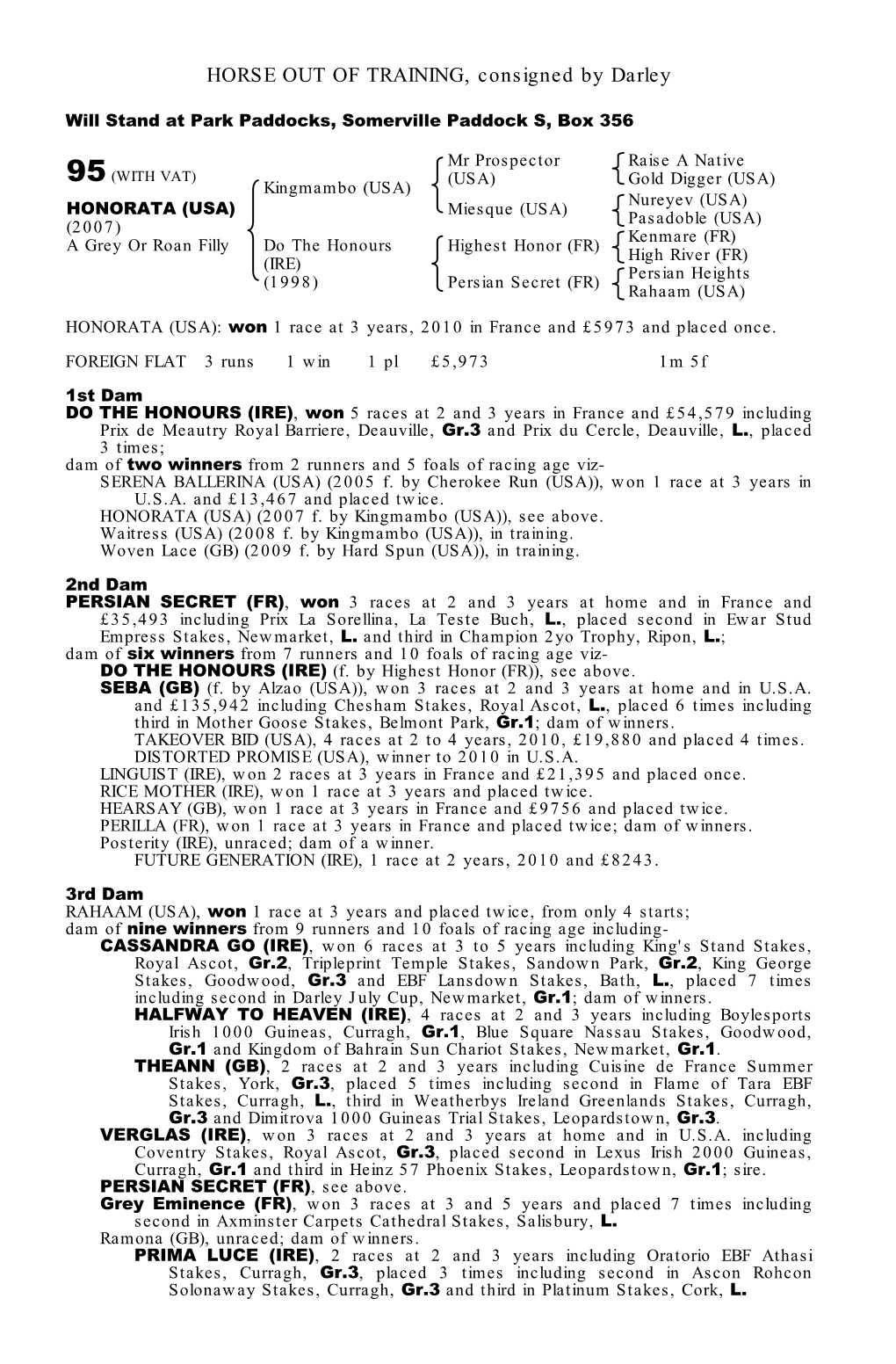 Tattersalls February Sale