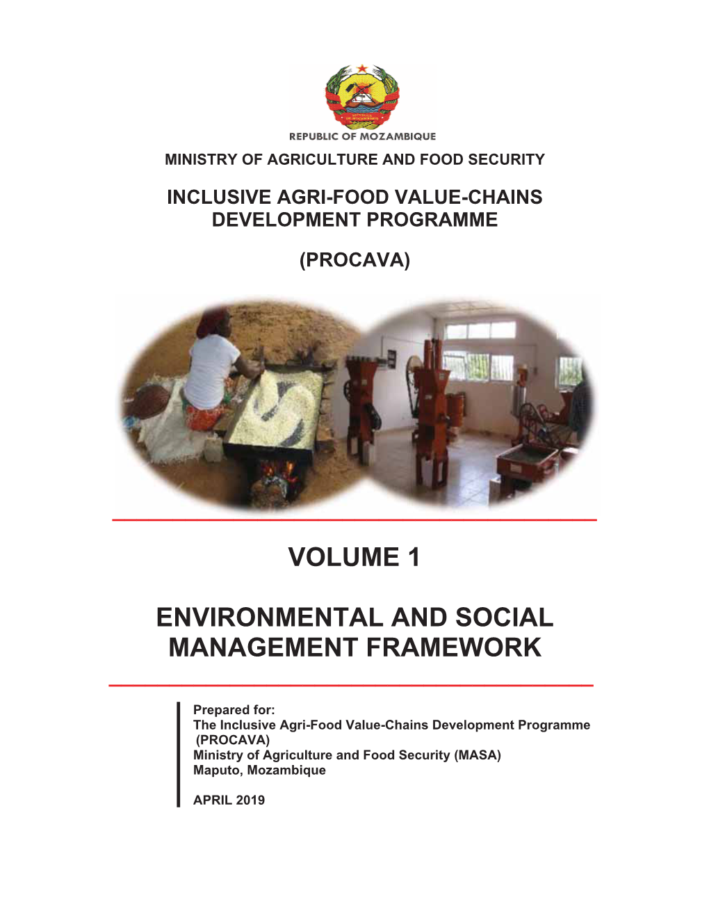 Volume 1 Environmental and Social Management