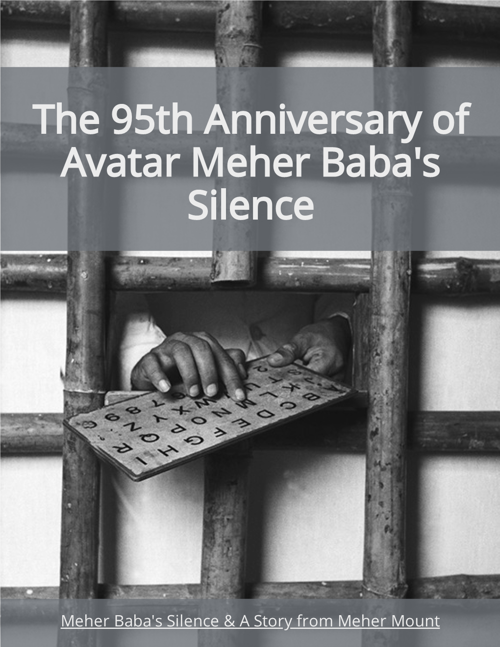 Meher Baba's Silence