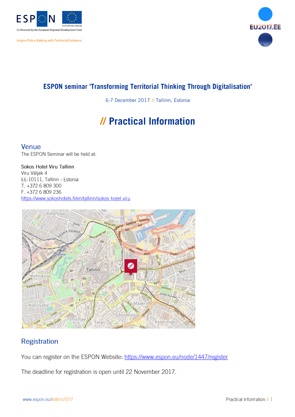 Practical Information Revised 20-11-17