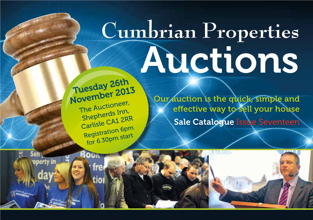 Cumbrian Properties, Xxxxxx Tel: 0 Meet the Auction Team Welcome to Cumbrian Properties