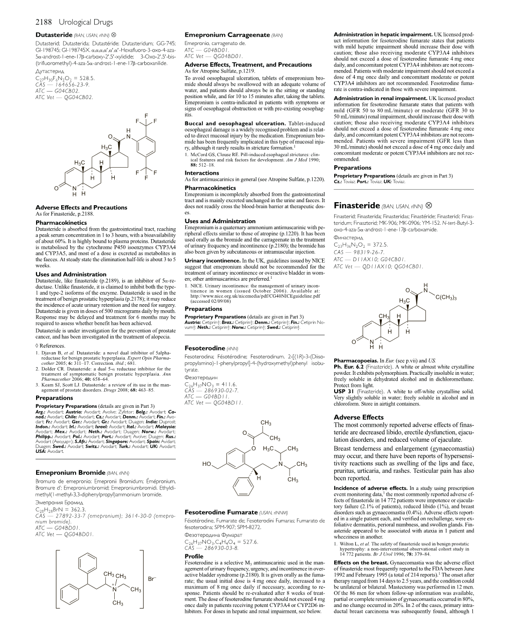 Fesoterodine Fumarate States That Patients Dutasterid; Dutasterida; Dutastéride; Dutasteridum; GG-745; Emepronio, Carragenato De