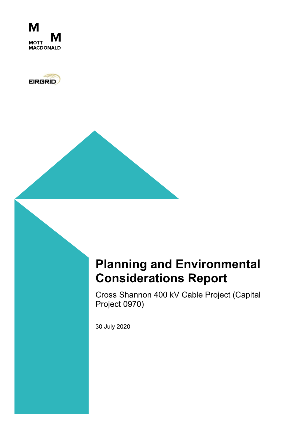 Planning and Environmental Considerations Report Cross Shannon 400 Kv Cable Project (Capital Project 0970)