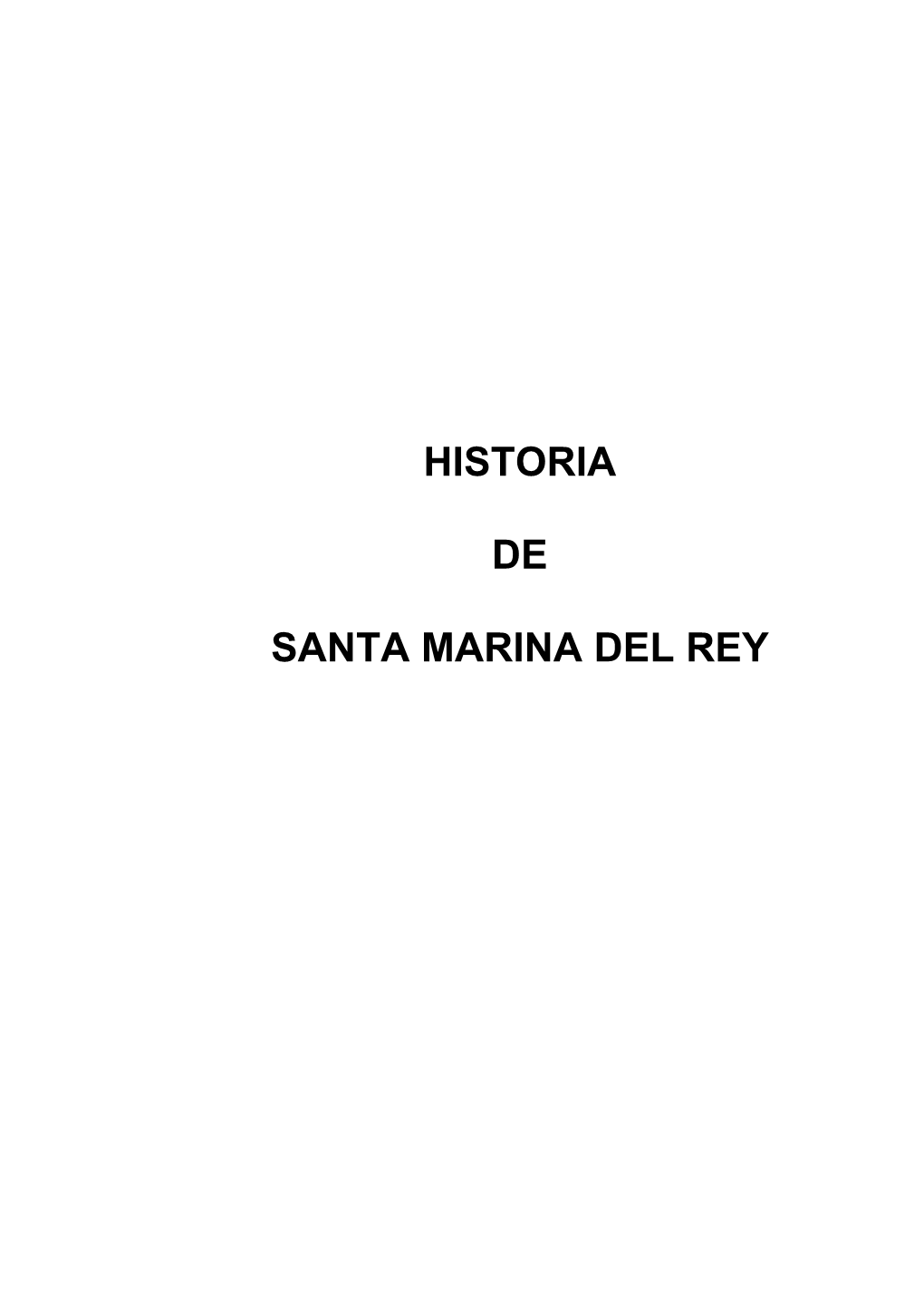 Historia De Santa Marina Del