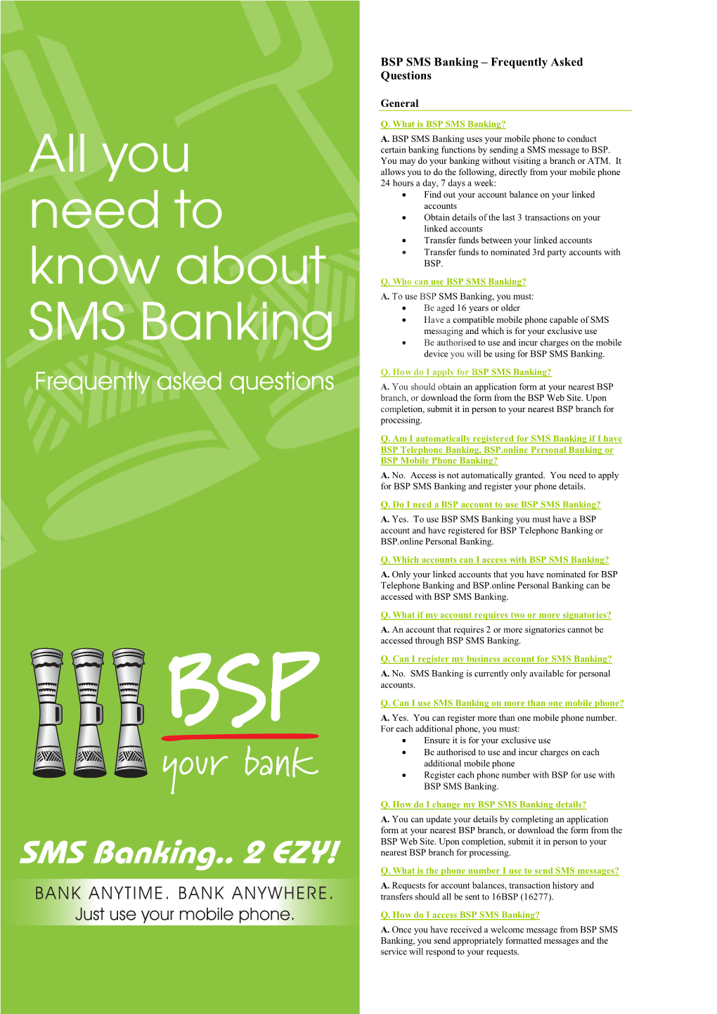 You Need to Know About SMS Banking