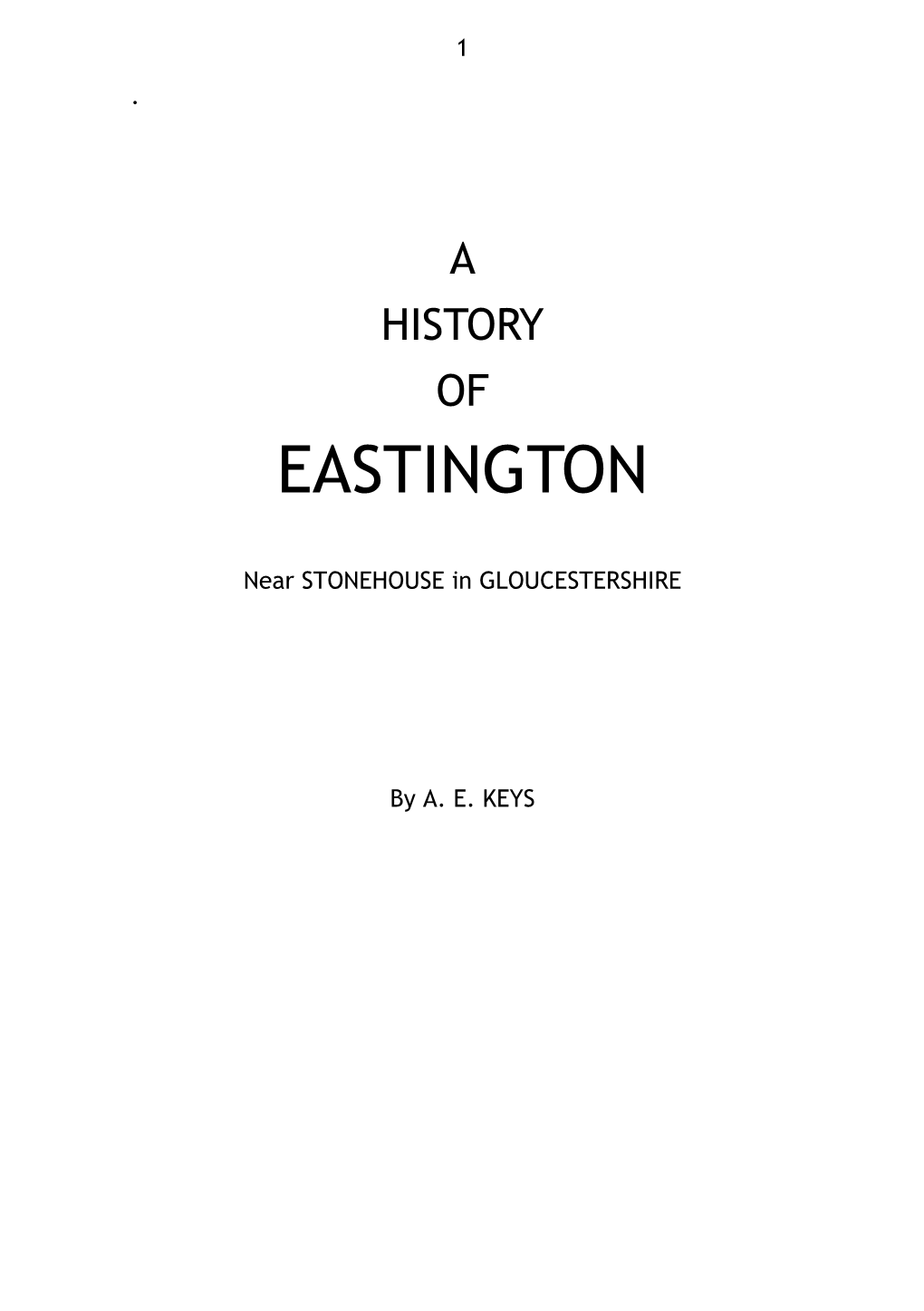 A History of Eastington Forpdf
