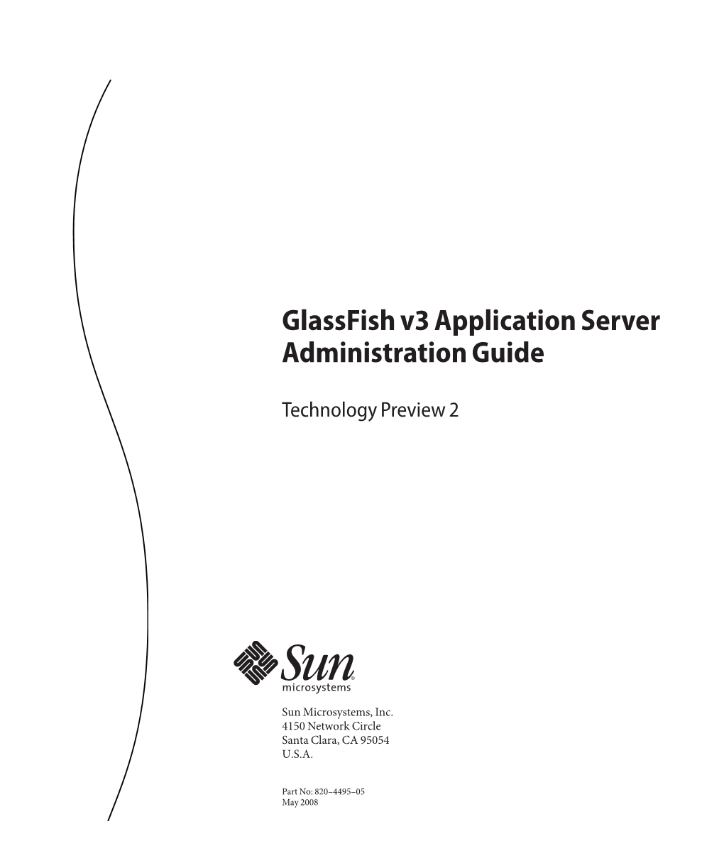 Glassfish V3 Application Server Administration Guide