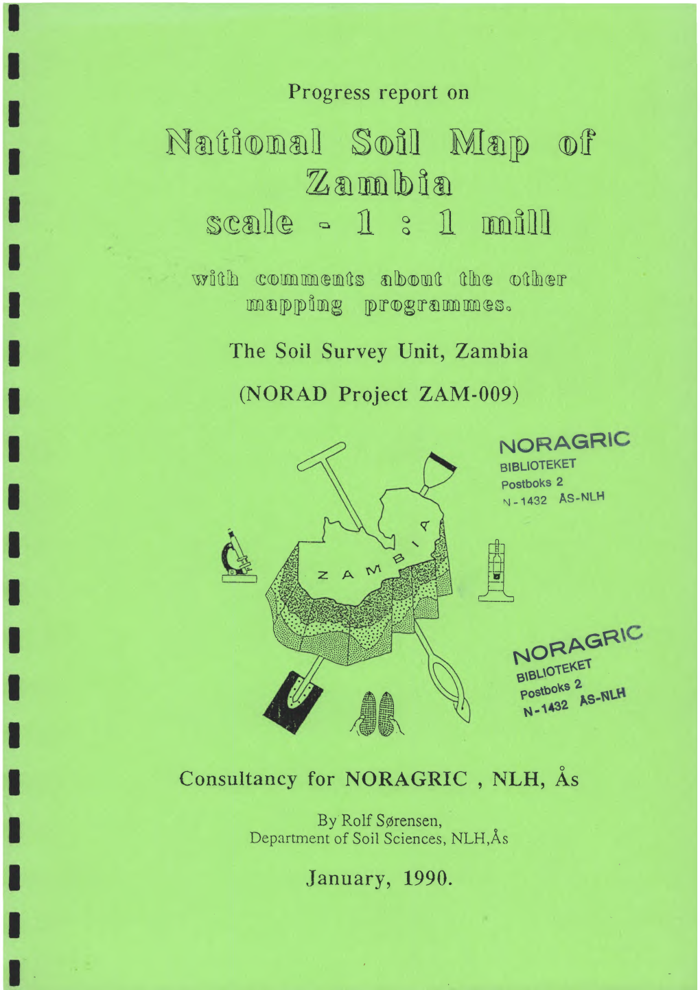 Progress Report on National Soil Map of Zambia