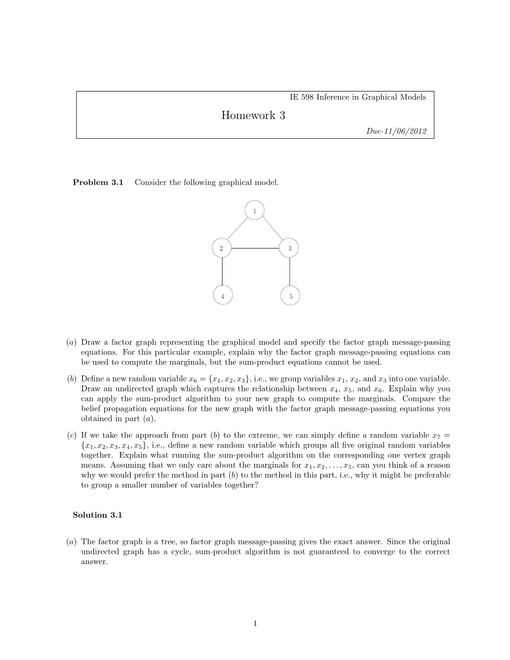 Homework 3 Due-11/06/2012