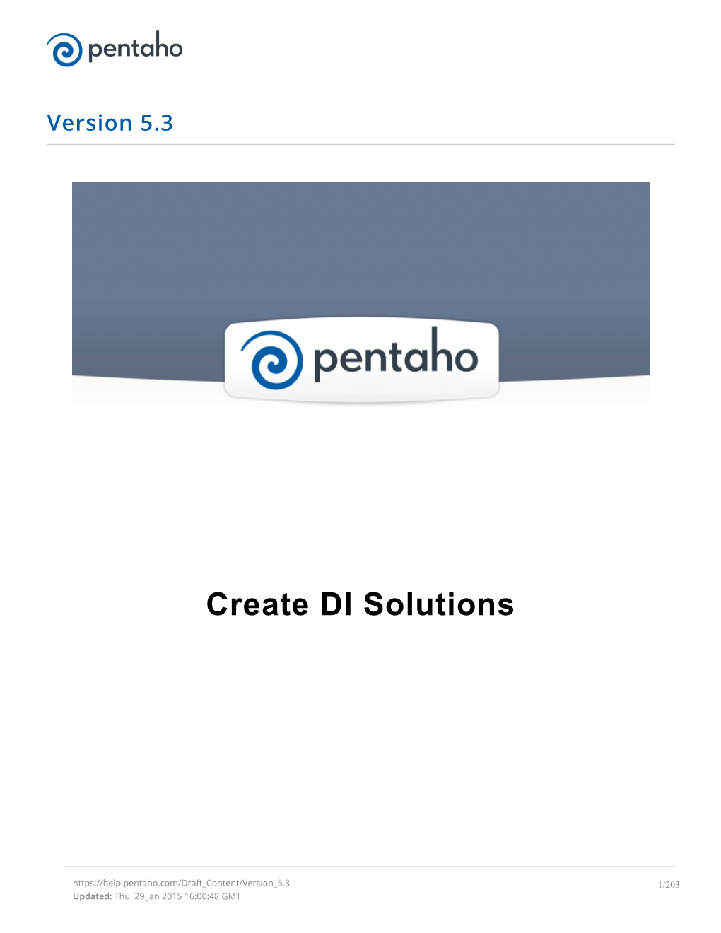 Pentaho Data Integration Architecture PDI