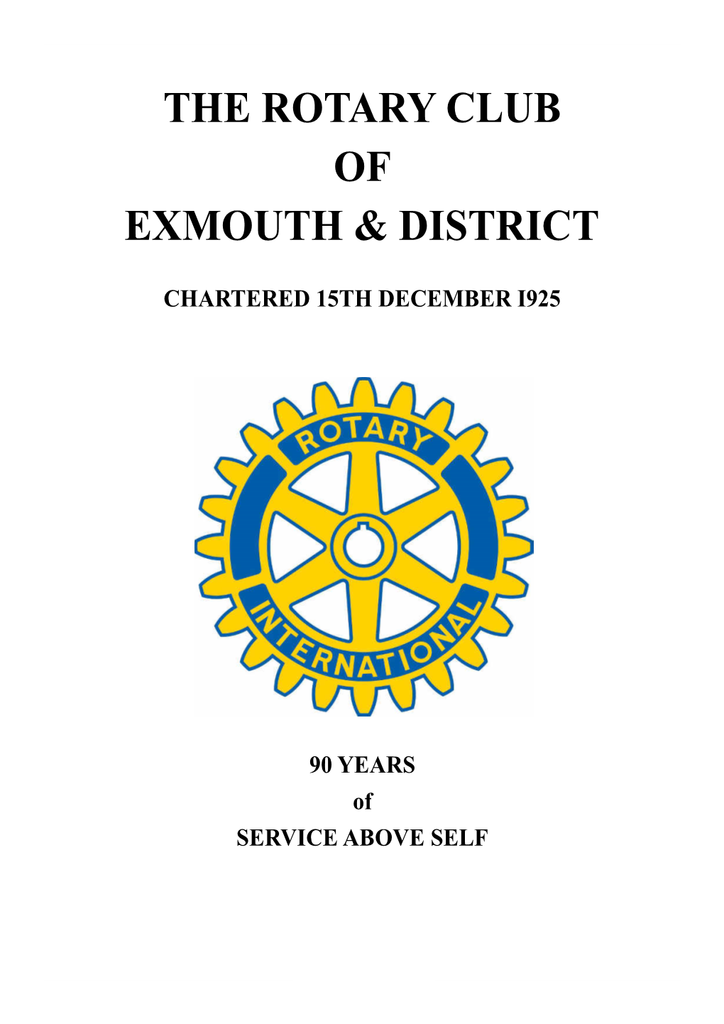 The Rotary Club of Exmouth & District