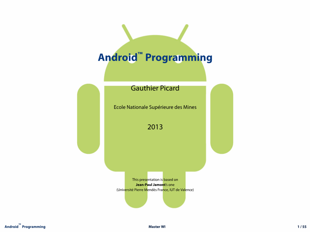 Android™ Programming