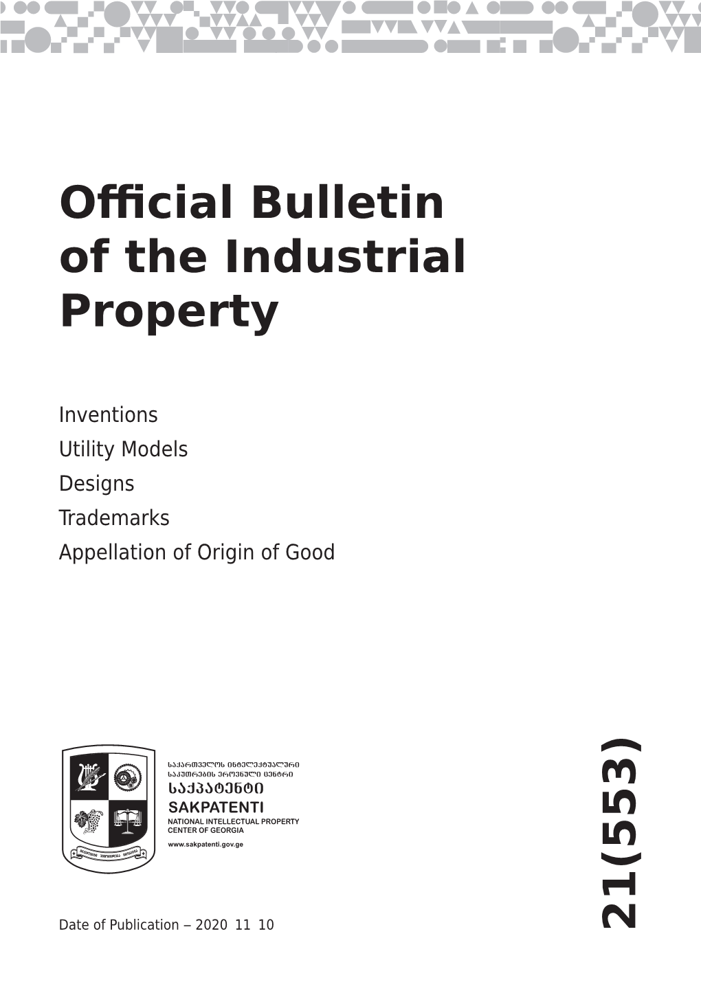 Official Bulletin of the Industrial Property 21(553)