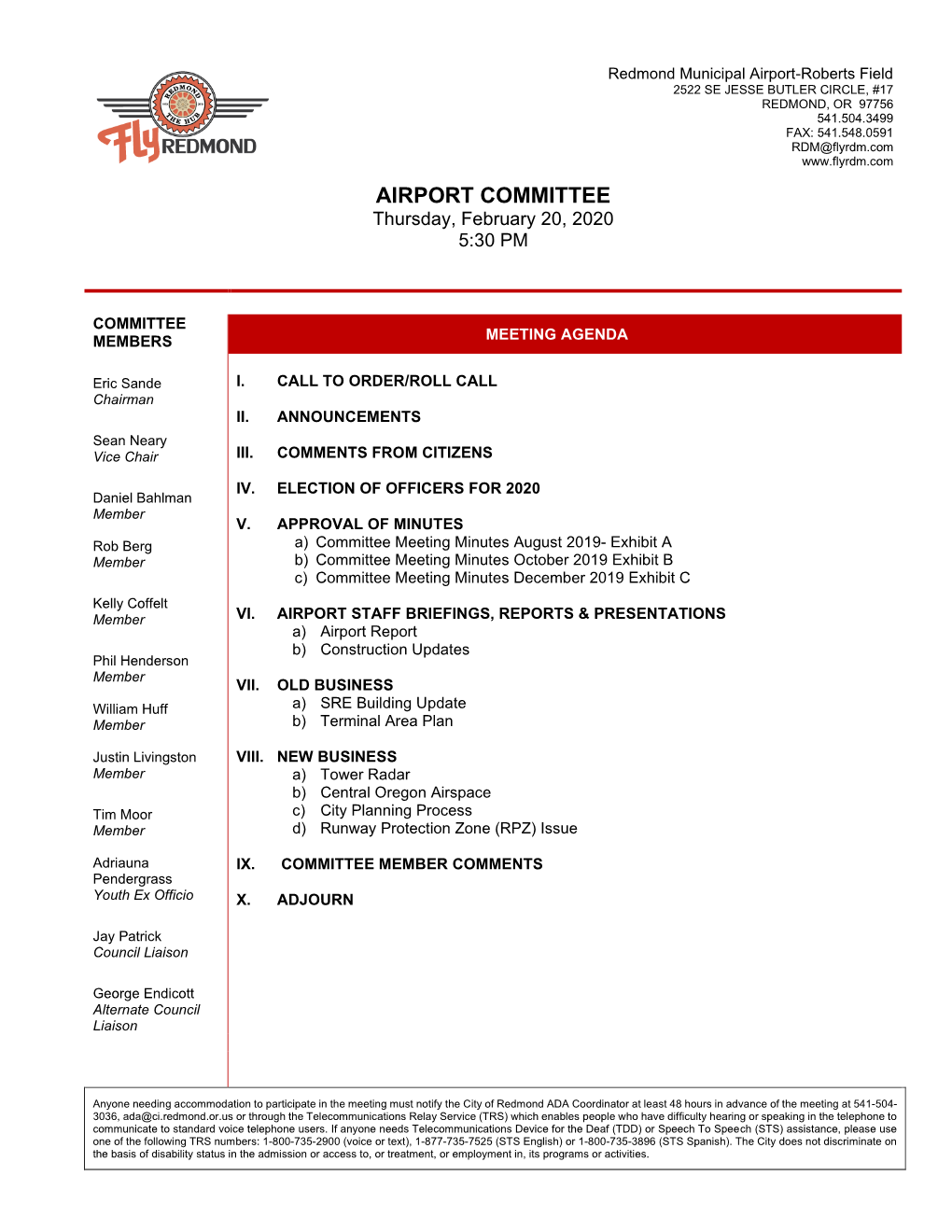 Feb 2020 Committee Packet.Pdf