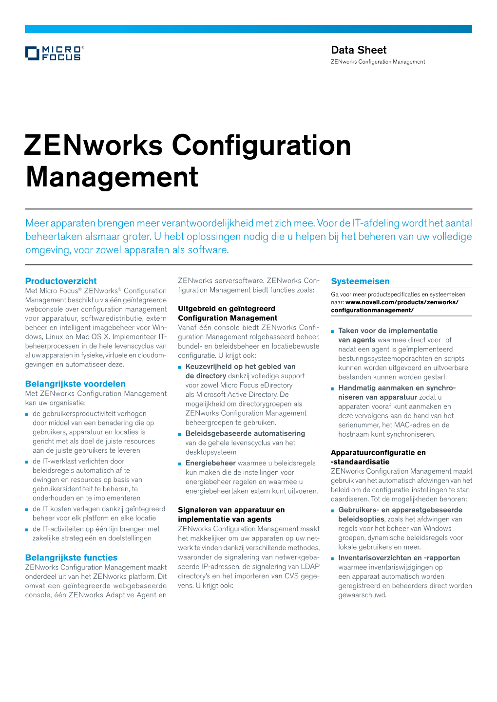 Zenworks Configuration Management