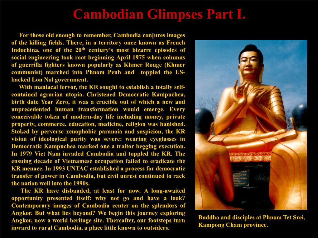 Cambodian Glimpses I