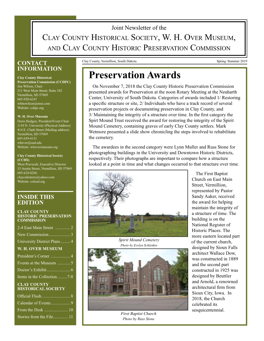 Spring 2019 Newsletter