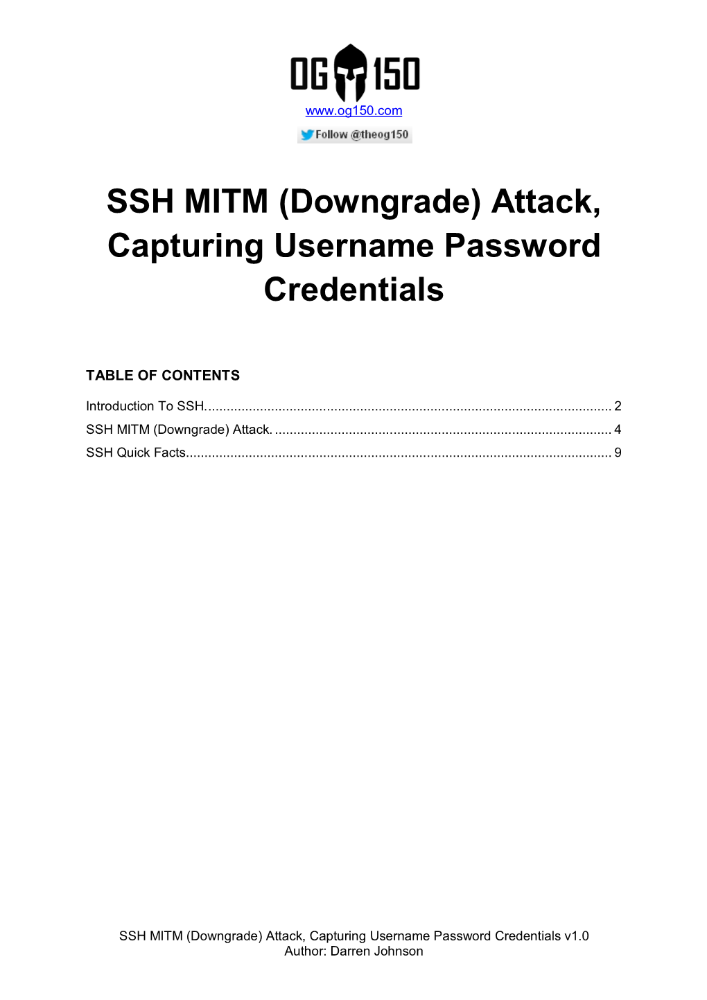 SSH MITM (Downgrade) Attack, Capturing Username Password Credentials