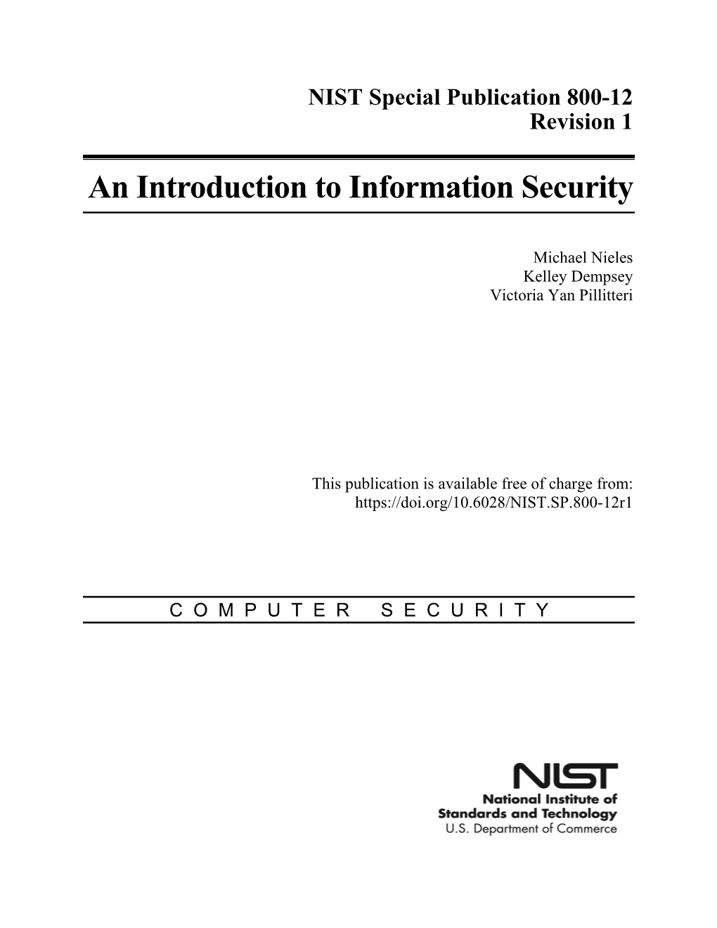 An Introduction to Information Security