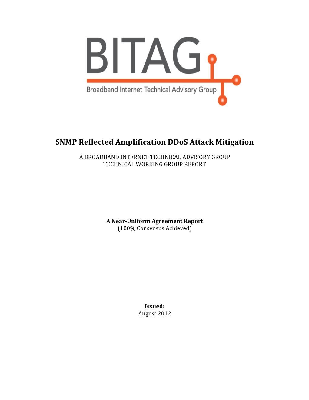 SNMP Reflected Amplification Ddos Attack Mitigation