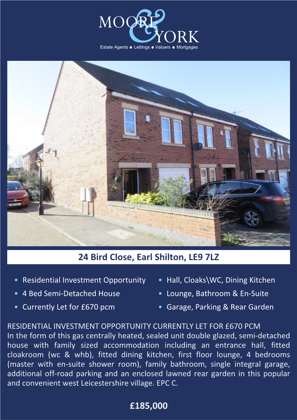 24 Bird Close, Earl Shilton, LE9 7LZ