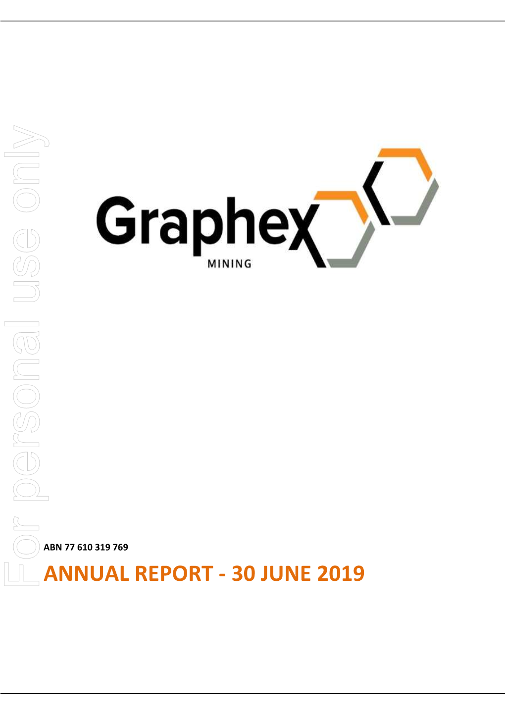 2019 Annual Report for Graphex Mining Limited