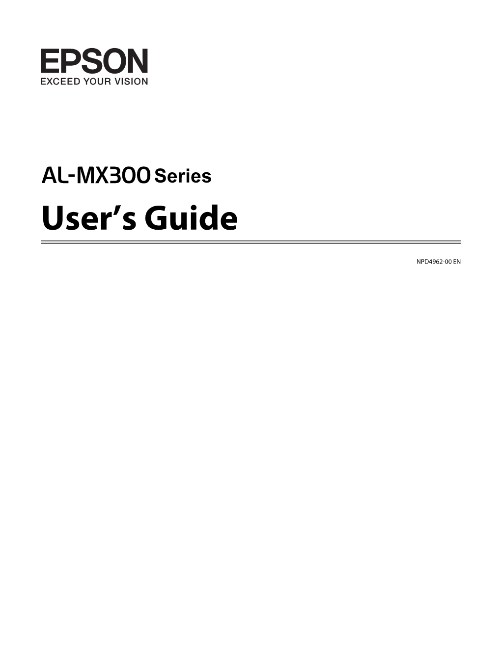 AL-MX300 Series User's Guide