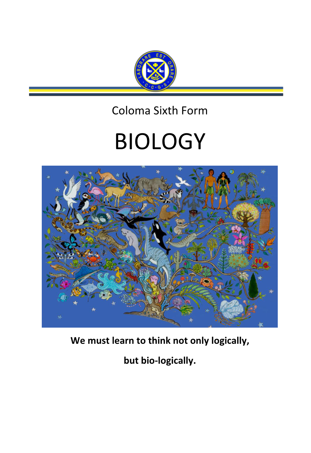 Coloma Sixth Form BIOLOGY