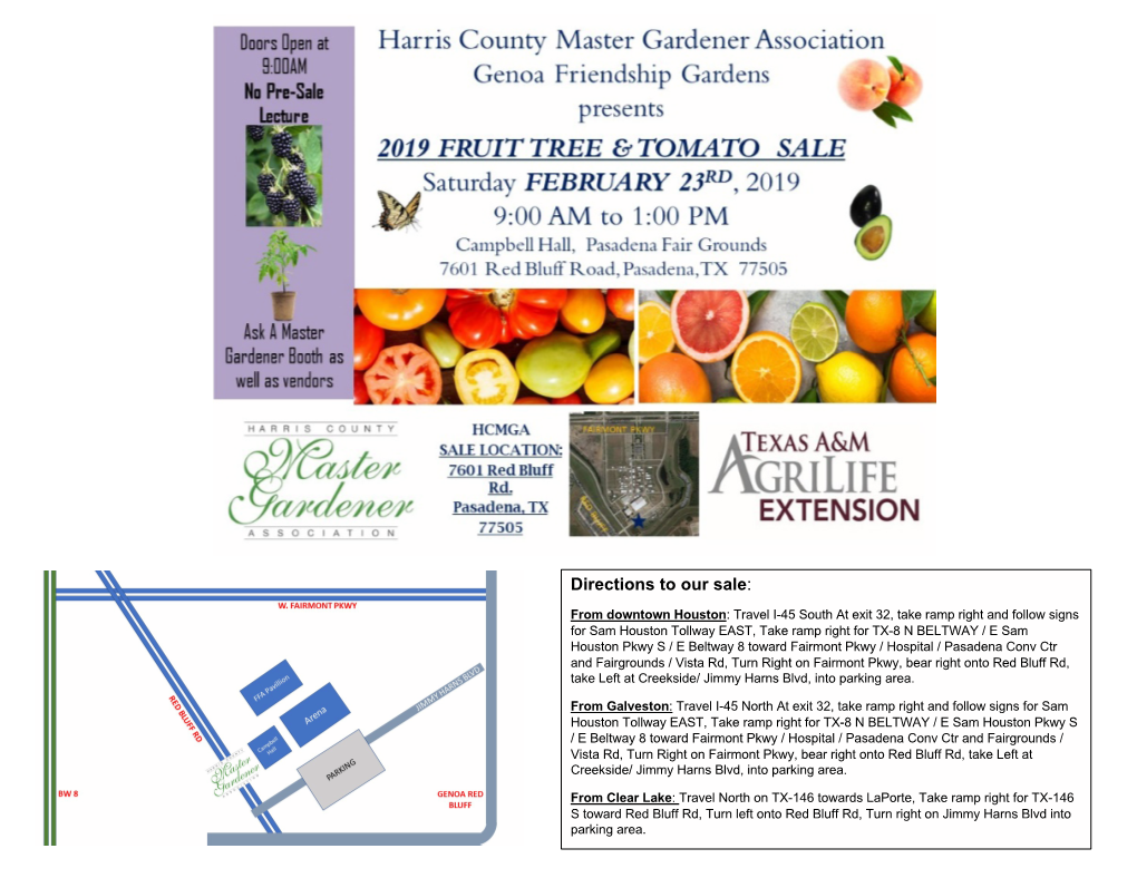 2019 Fruit Tree & Tomato Sale Catalog