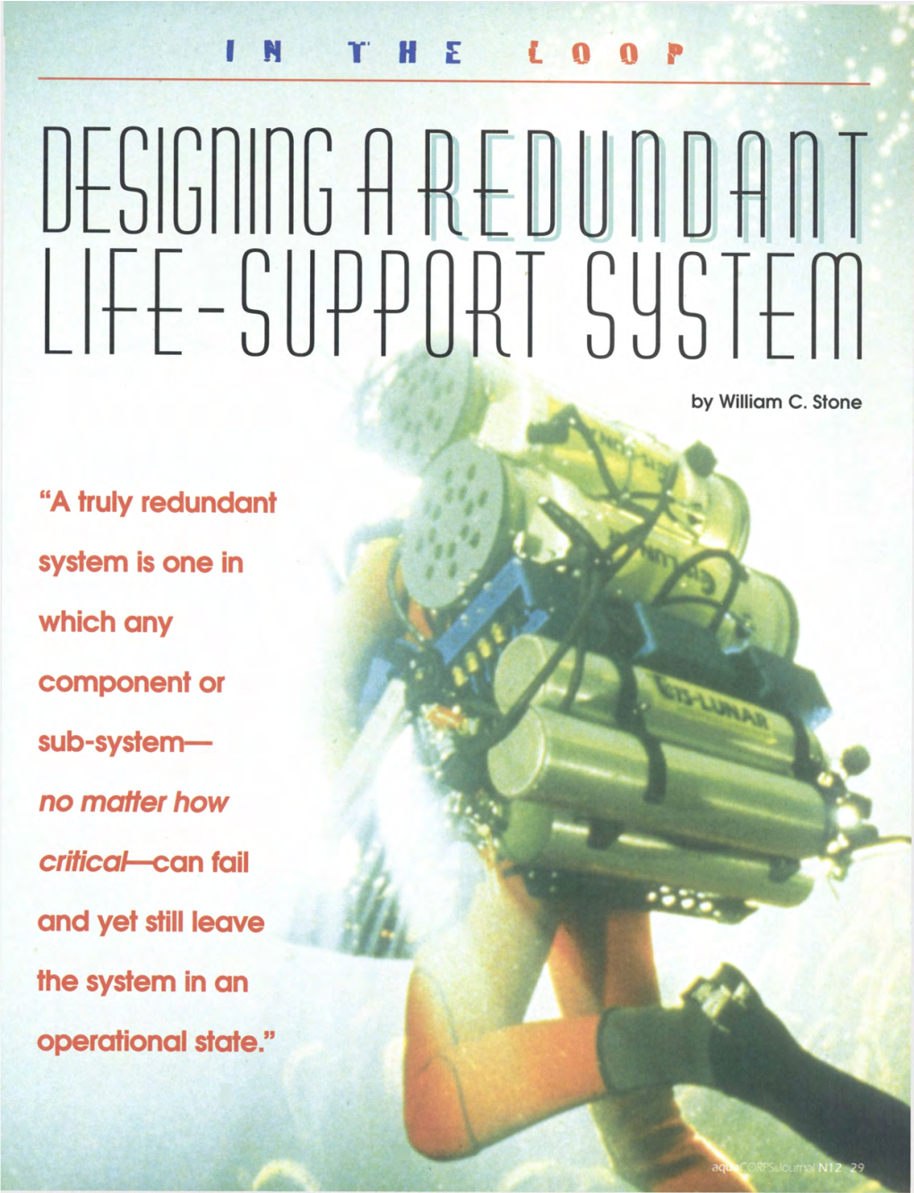Designing a Redundant Life-Support System
