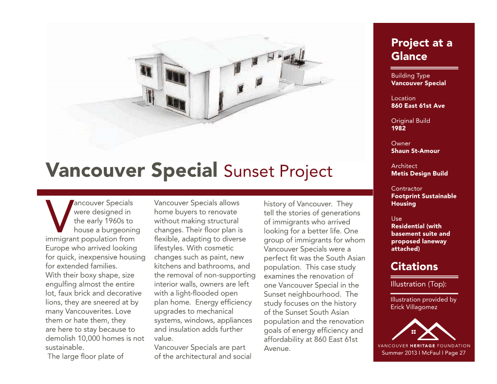 Vancouver Special Sunset Project Metis Design Build Contractor Footprint Sustainable Ancouver Specials Vancouver Specials Allows History of Vancouver