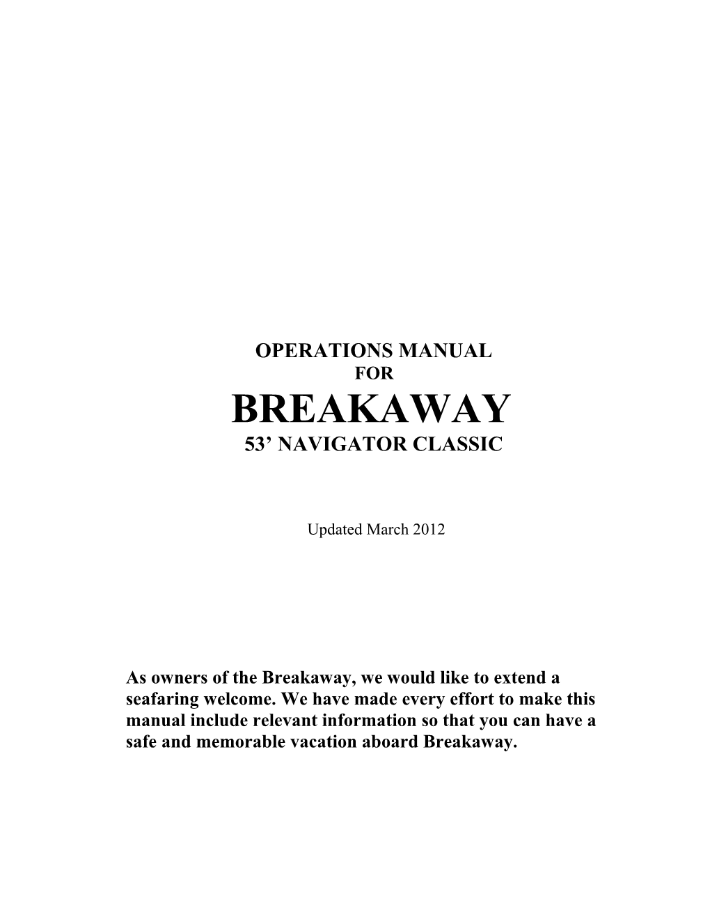 Operations Manual